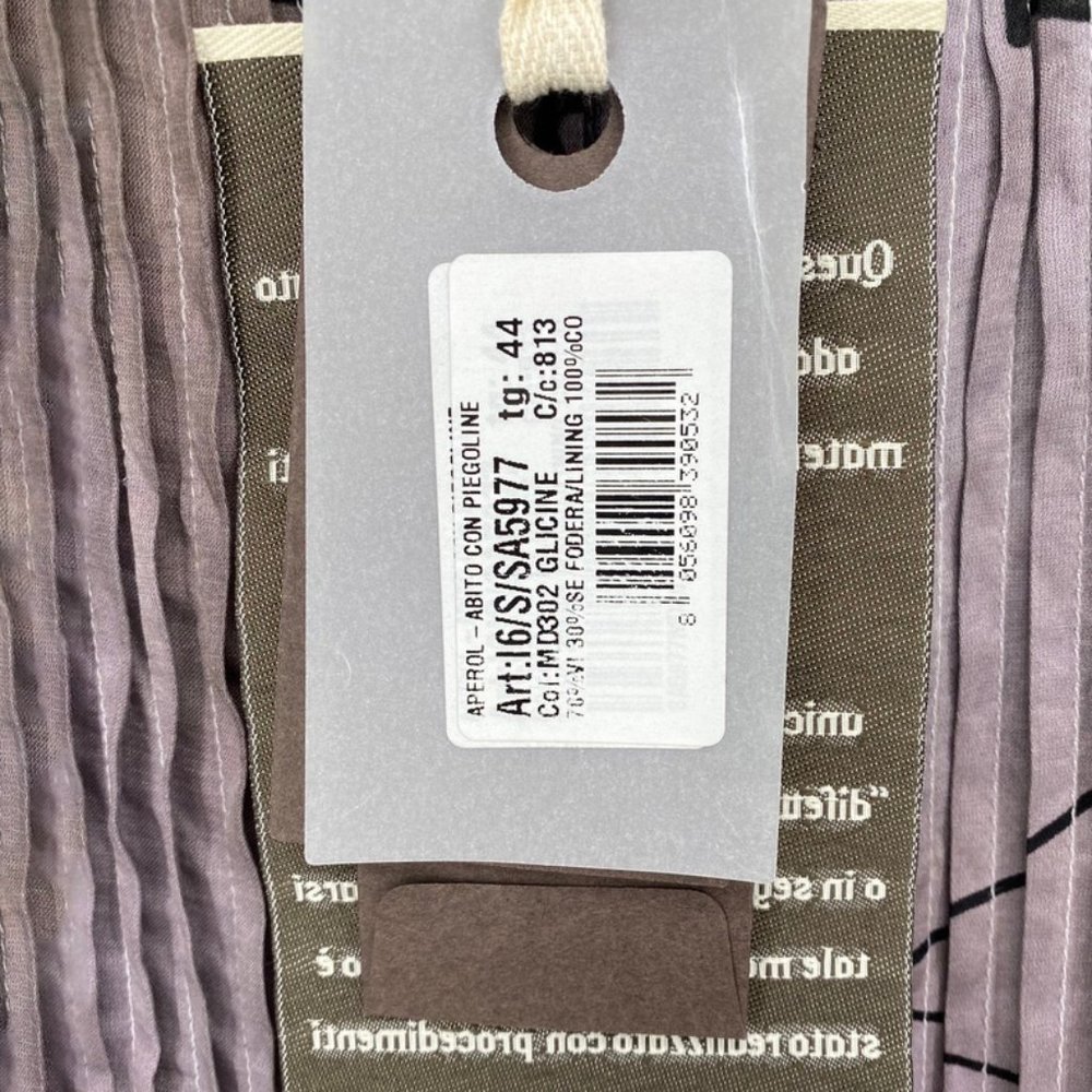 Manila Grace Silk Blend Button Front Mini Dress - Picture 9 of 12